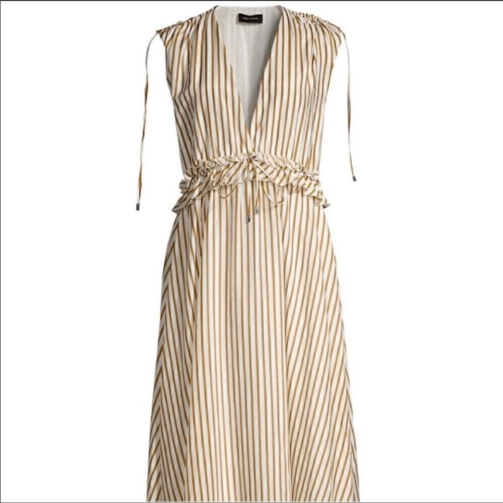 Robert Rodriguez Mariel Striped Midi Sundress, NWT From Barney’s New York - Picture 9 of 16
